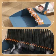 Stand-Up Dustpan Set with 180° Rotating Broom - Image 11