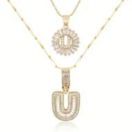 🎁New Year Sale 50% OFF💖2 Pack - Initial Letter Pendant Necklaces - Image 32