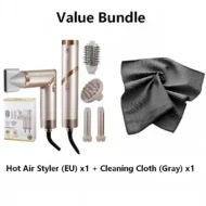 5-in-1 Foldable Hot Air Styler + Cleaning Cloth - Image 2