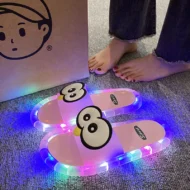🐧 50% OFF NOW! 💡 LED Cartoon Slippers – Vibrant Light-Up Sole & Cute Penguin Design – Flexible PVC & Easy Slip-On 🏠 - Image 6
