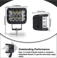 Car Dual Sides LED Dual Color Light - Image 2