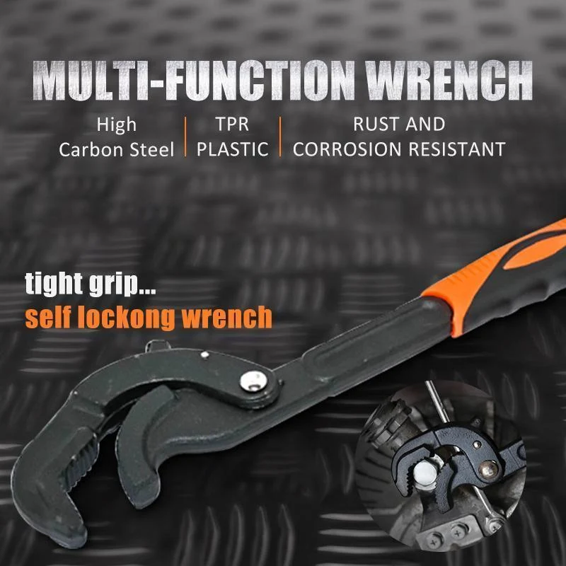 Multifunctional 12-inch Large Opening Universal Adjustable Wrench