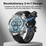 2-in-1 Smartwatch with Built-in TWS Earbuds - Image 2