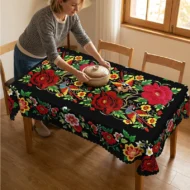 🏆Limited Time 60% Off! 💥Mexican Floral Tablecloth with Scalloped Edge - Image 3