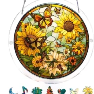 Acrylic Sunset & Sea Jigsaw Puzzle Window Hanging - Image 12