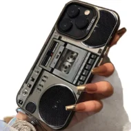 Retro Boombox Cassette Player Phone Case - Image 5