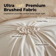 📢📢40% OFF !! ⏰Elegant Pinch Pleat Duvet Cover Set - Image 2