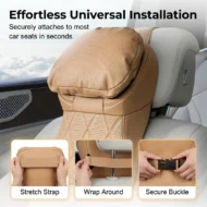 Aviation-Grade PU Leather Car Headrest - Image 7