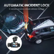 3-Channel 1080P Dash Cam with Rotatable Lenses - Image 5