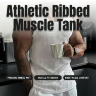 Men's Ribbed Knit Slim Fit Tank Top