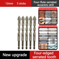 🏆Flash Sale⚡ 50K+ SOLD! 💥High-Strength 4-Flute Serrated Eccentric Drill Bit Kit - Image 19