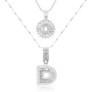 🎁New Year Sale 50% OFF💖2 Pack - Initial Letter Pendant Necklaces - Image 2