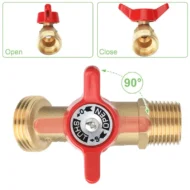 IBC Tote Tank Adapter with Brass Ball Valve - Image 9