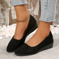 🔥Hot Sale🔥Elegant Lightweight Anti-Slip Low Heel Wedge Shoes - Image 6