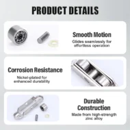 80/88 Zinc Alloy Pulley for PVC Windows & Doors - Image 3