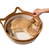 Comfortable Woven Cat Bed for All Seasons - Image 2