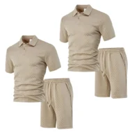 💞50K+ SOLD!💥🩳Men's Diamond Print 2-Piece Set – Ready in seconds! Soft, breathable top with easy shorts. No fuss, just style. Perfect for garden BBQs or coffee dates. - Image 19
