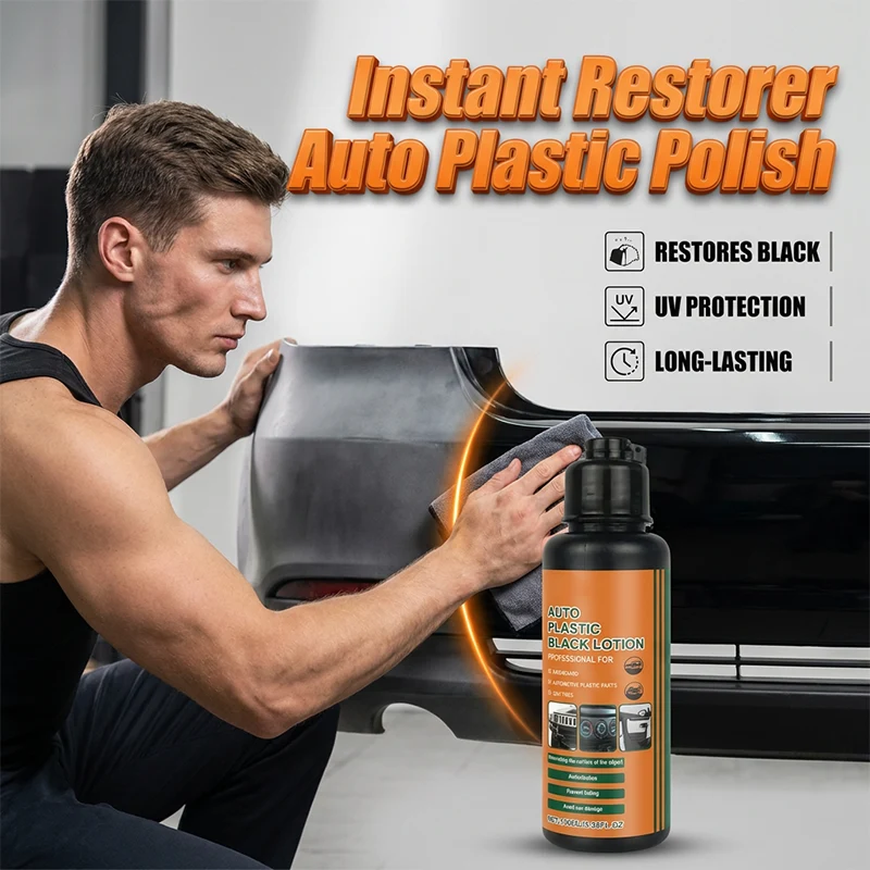 Multi-Purpose Black Plastic Polish for Cars