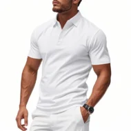 Men's Quick-Dry Short-Sleeve Lapel T-Shirt - Image 9