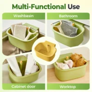 2-in-1 Hanging Sink Strainer Basket - Image 10