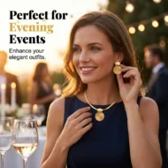 💎 50% OFF NOW! ✨ Modern Chic Necklace & Earring Set – Gold finish, geometric design & lightweight – perfect for daily elegance or gifting 💫 - Image 5