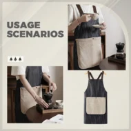 🔥NEW YEAR 50% OFF Sale!🔥Cross-Back Waterproof Apron with Detachable Hand Towel - Image 5