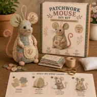 🎁Hot sale🧵Handcrafted Vintage Mouse Plush Sewing Kit - Image 10