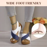 🔥Hot Sale 50%OFF 🏖️Women's Ultra Comfortable Slope Heel Orthopaedic Sandals - Image 5