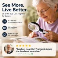 🎁HOT SALE 50% OFF🔥3X & 45X Dual-Lens Magnifier - Image 10
