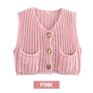 🍂49% OFF🔥Women’s Chunky Knit Button-Down Sweater Vest - Image 13