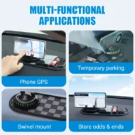 4-in-1 Car Dashboard Anti-Slip Mat with Phone Holder - Image 15