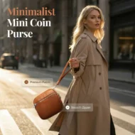 Minimalist Mini Coin Purse with Wrist Strap
