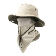 Breathable Fisherman Hat with Detachable Face Mask - Image 6