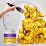 Water-Based Shiny Gold Leaf Paint - Image 6