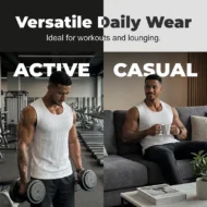 Men's Ribbed Knit Slim Fit Tank Top - Image 6