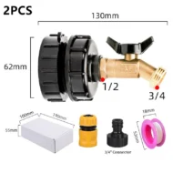 IBC Tote Tank Adapter with Brass Ball Valve - Image 16