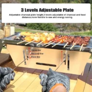 🔥Hot Sale 50% 0FF🔥Stainless Steel Folding Outdoor Barbecue - Image 3