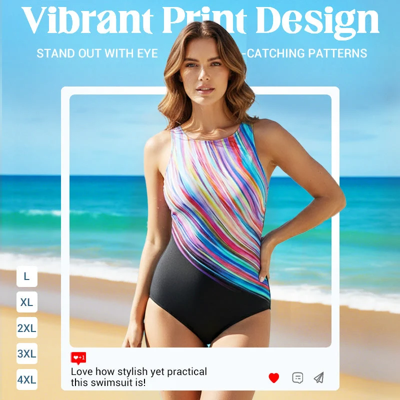 🥳SUMMER HOT SALE💞Women's Printed One-Piece Swimsuit