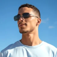 Men's Stylish Frameless High Definition Polarized Sunglasses - Image 7
