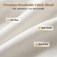 Summer Breathable Cropped Trousers with Pockets - Image 3