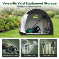 Multi-Purpose Portable Outdoor Storage Shed for Bikes - Image 7