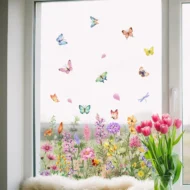 💐Time-limited Special💞Colorful Floral Bouquet Window Sticker🖼️(Cut to size freely) - Image 3