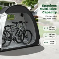 Multi-Purpose Portable Outdoor Storage Shed for Bikes - Image 4