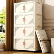 🔥 50% OFF! ✨ Foldable Storage Box with Lid – 1–5 Layers, Wheels & Magnetic Door | Stackable Organizer for Kitchen, Bathroom & Bedroom 🗄️ - Image 6