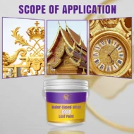 Water-Based Shiny Gold Leaf Paint - Image 8
