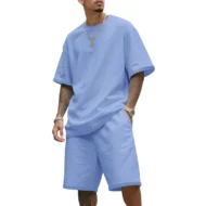 Men's Casual Two-Piece T-Shirt and Shorts Set - Image 8