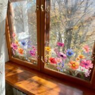 💐Time-limited Special💞Colorful Floral Bouquet Window Sticker🖼️(Cut to size freely) - Image 9