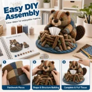 🔥50% OFF🎁Cute Little Animals DIY Tissue Box Material Kit - Image 8