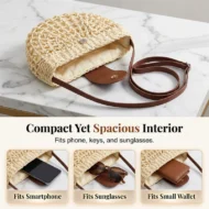 Woven Crossbody Bag for Women - Image 2