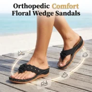 Women's Floral Thong Sandals with Arch Support